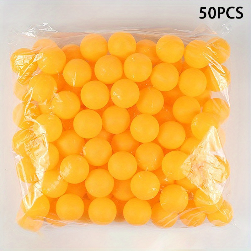 TEMU 50pcs/pack 40mm Table Tennis Balls Frosted Pong Ball Portable Rust Resistant Table Tennis Ball For Practice