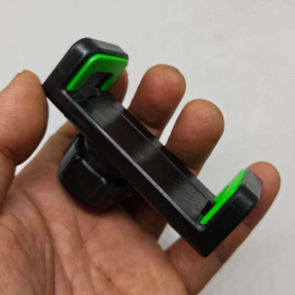 TEMU Support de téléphone réglable à pince verte, support de navigation multi-angle pour téléphone, support de téléphone pour de bord de voiture,