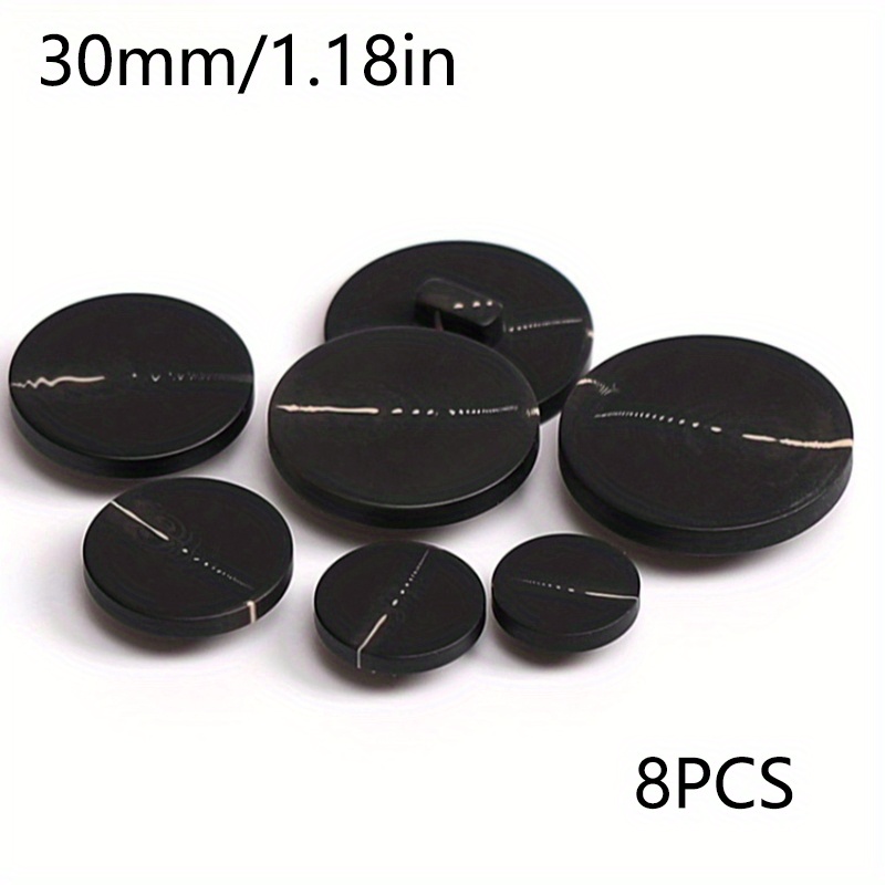 TEMU 8pcs Resin Buttons Suitable For Woolen Coats, Windbreakers, Double-sided Cashmere Shirts, Suit Jackets, Knitted Cardigans, Vintage Versatile