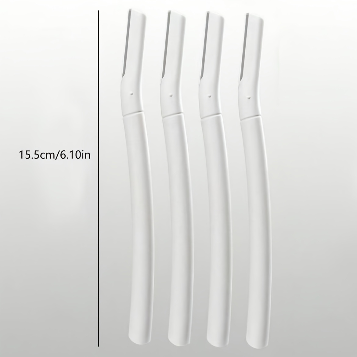 4pcs Set Of Safety Eyebrow Trimmer And Razor Combination- Long-handled Facial And Body Hair Removal Tool| Precision Razor With Protective Cover, Suitable For Home, Salon, And Travel Use