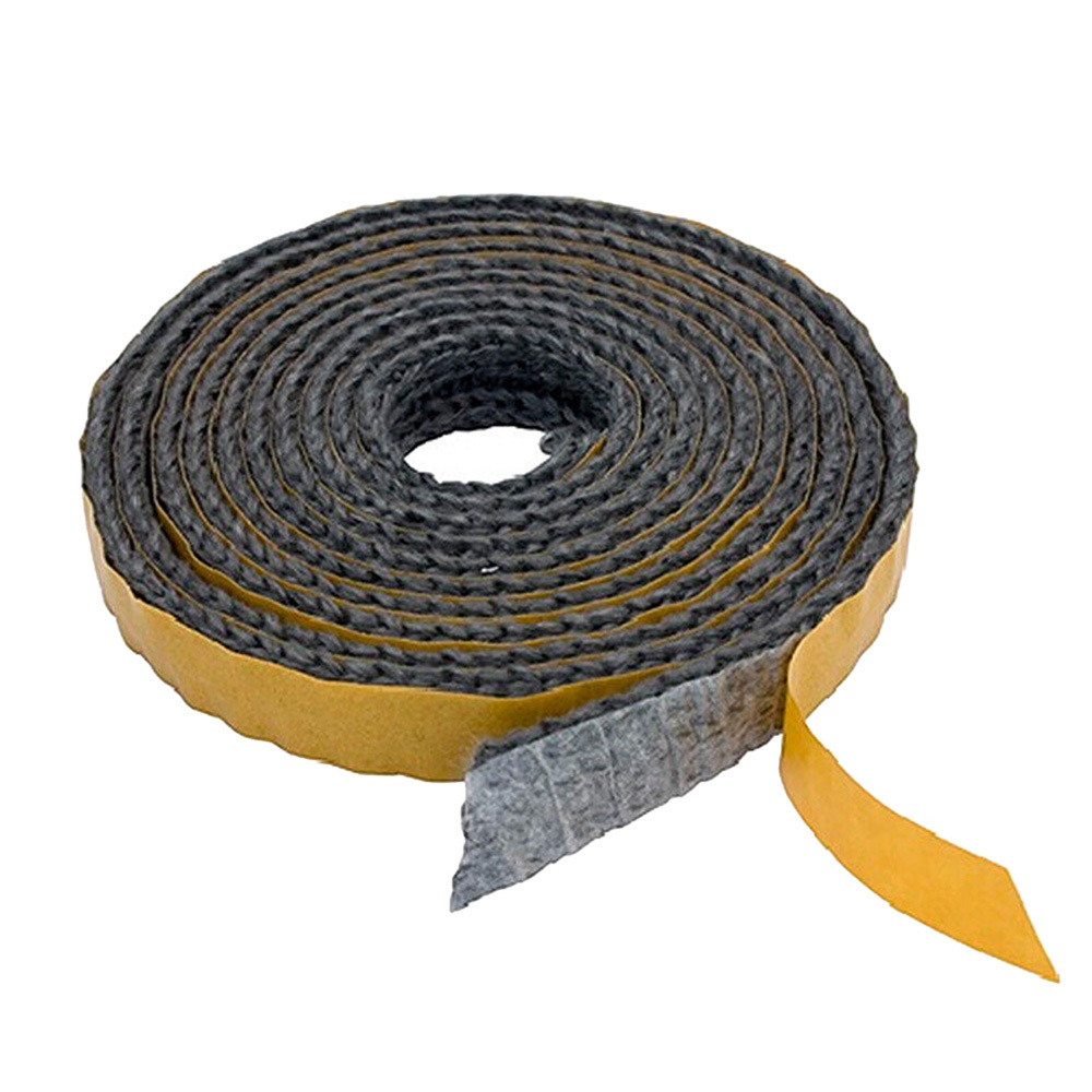 TEMU Corde d'étanchéité de cheminée auto-adhésive de 2,5 m, corde d'étanchéité de poêle en fibre de verre haute température, joint d'étanchéité