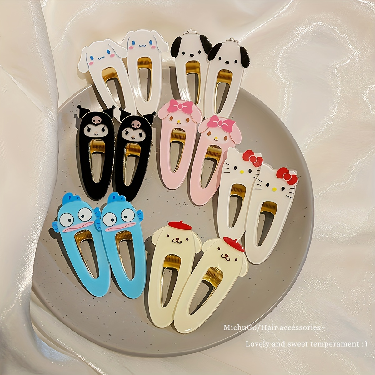 

Random Color 1pc Sanrio Cute Hairpin, A , Non-slip Side Hairpin For Girls, Hair Accessories - Designs.