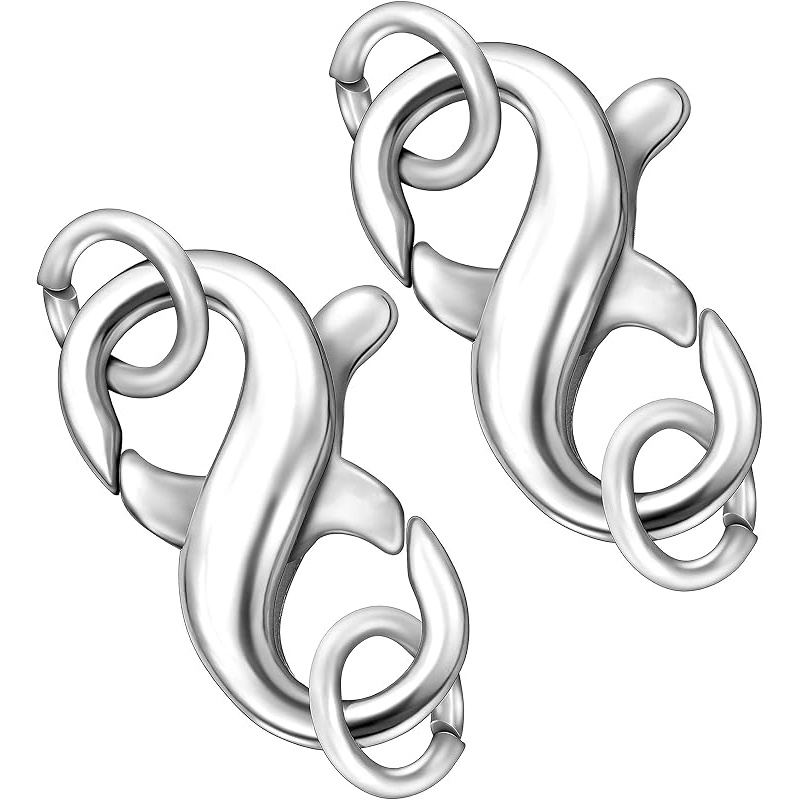 Double Opening Lobster Clasp Made Of Copper Silvery And Golden Pleted Necklace Bracelet Extender Clasps And Closures For