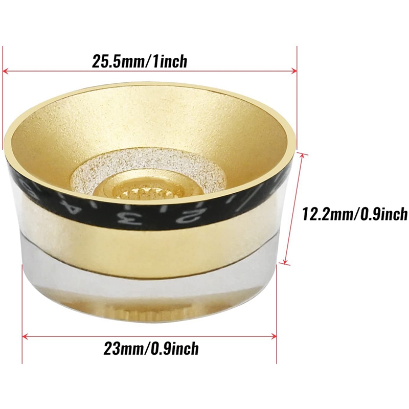 4pcs Volume Tone Speed Control Knobs for Les Paul LP Style Bass Electric Guitar Parts, Transparent Golden, Guitar Hardware, Volume Knobs, Retro Design, Stylish Knobs, Highquality Knobs, Smooth Finish, Replacement Knobs, Bass Parts