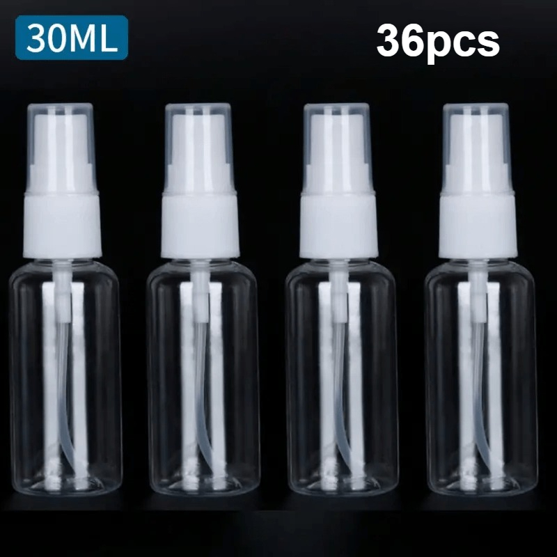 TEMU Set di 36 Mini Spray, 30 ml / 1Oz - Contenitori da Viaggio Ricaricabili a Fine, Ideali per Oli Essenziali, Profumi e Prodotti per della Pelle,