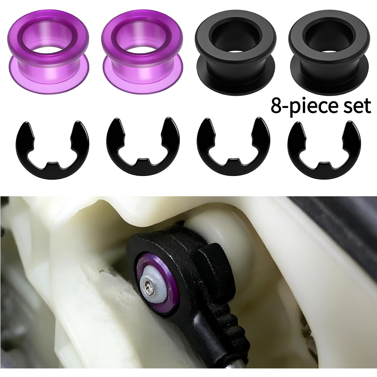 TEMU 8pcs Shift Bushing And Clip Kit - Universal Replacement For , For , For , For Saturn, For , Fits Oem 33835-08010, Repair Tool Kit