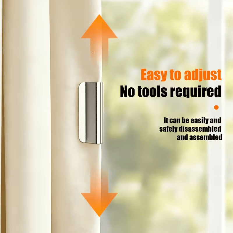 2-pair/4-pair Magnetic Blackout Curtain Clips - Strong Magnetic Curtain Closure and Fixing Clips - Suitable for Home Bedrooms, Office Curtains, Valances - Used for Blackout and Preventing Light Leakage