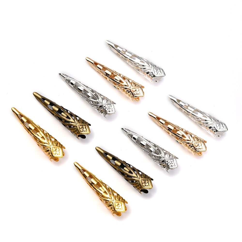 TEMU 50 pièces d'accessoires en alliage gravé, perles pendantes et , matériaux de décoration, idéaux pour la création de bijoux DIY : bracelets, ,