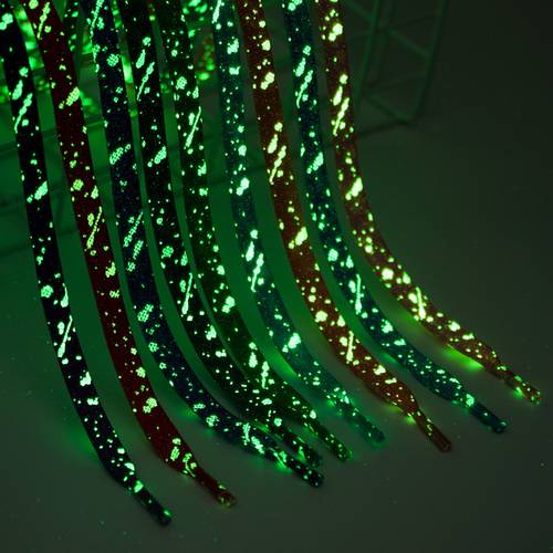 light splashing ink flower shoelaces a pair of luminous shoelaces and ropes