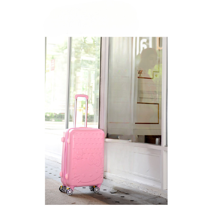 ip suitcase 20 inch trolley cartoon kt cat trendy female Temu