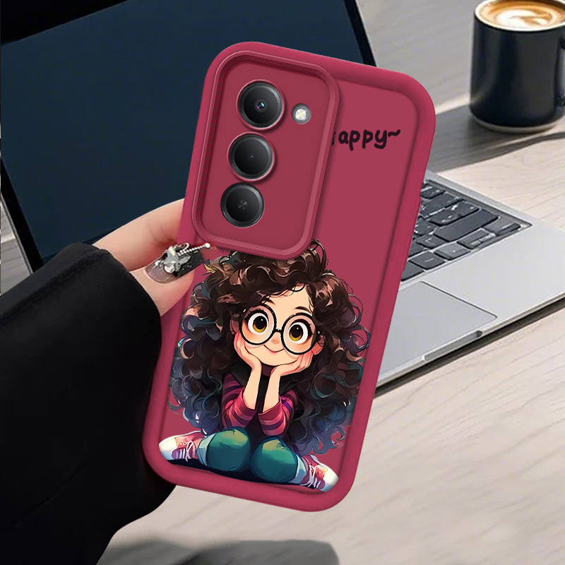 TEMU para teléfono - de silicona para Redmi 15 5G, ideal para chicas con cabello