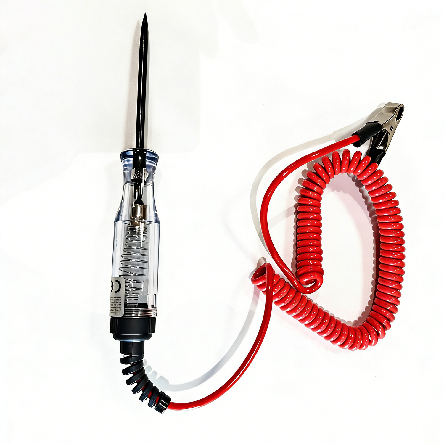 TEMU 1pc 6-24v Car Truck Voltage Circuit Test Pen, Current Pen [circuit Continuity Test ], Long Probe Pen And Light Bulb Display - Retractable Spring