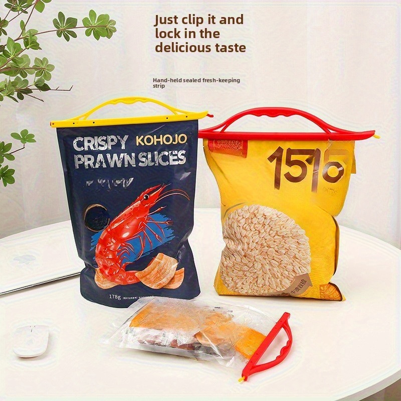 portable sealing clips for fries bread and snack bags designed for kitchen use to keep them fresh and moisture proof Product details 4