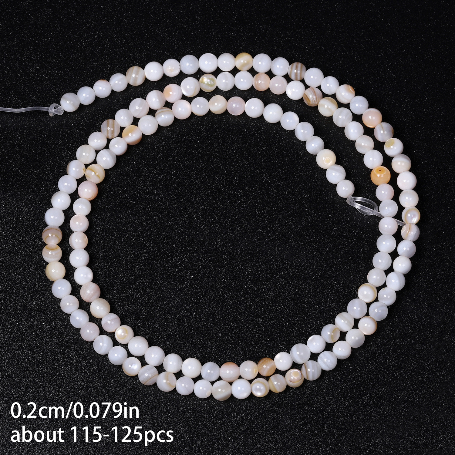 Bulk 2mm White Stone Beads - Spherical Polished Craft Beads For Making, Necklace, Bracelet & Earring Supplies - Uniform 2mm Bead Assortment With Compartmentalized Polishing (/) - Gift For Beaders