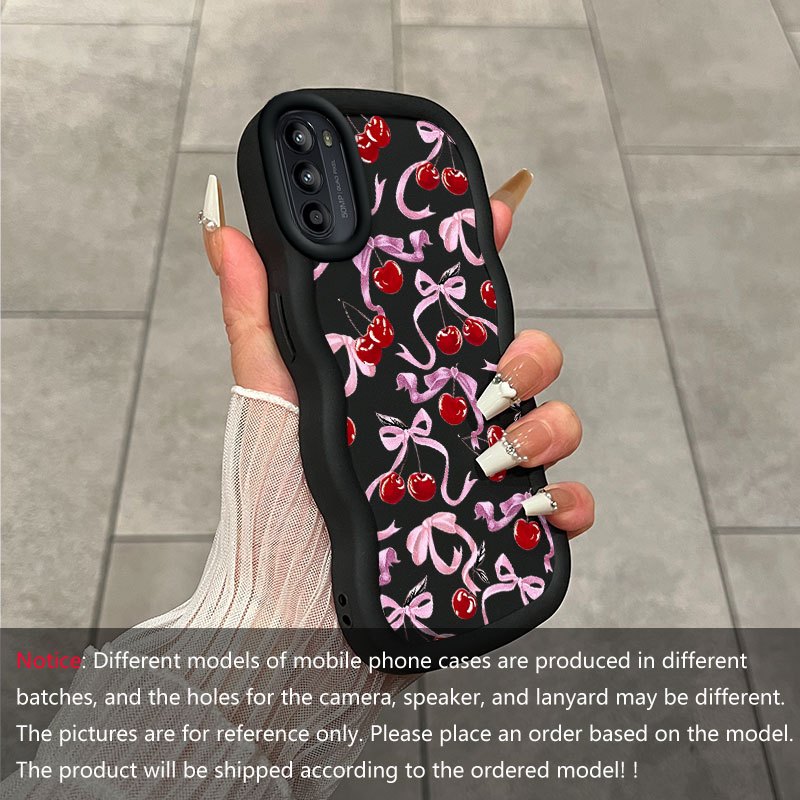 TEMU Bright Cherries For Moto G52 With Elegant Flexible G52 Case Perfect For Casual