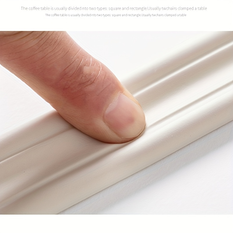 E-shop 500 cm / 196,85 Zoll selbstklebende Deko-Fußleisten-Aufkleber – einfache Installation, dick & langlebig, ideal für Türrahmen & Fenster, verleiht