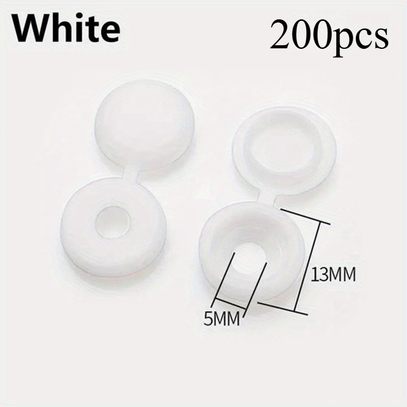 TEMU 200pcs Vis Auto-Taraudeuse Croix Bouchon de Couvercle Spécial Trou Décoratif Bouchon de Vis Auto-Taraudeuse
