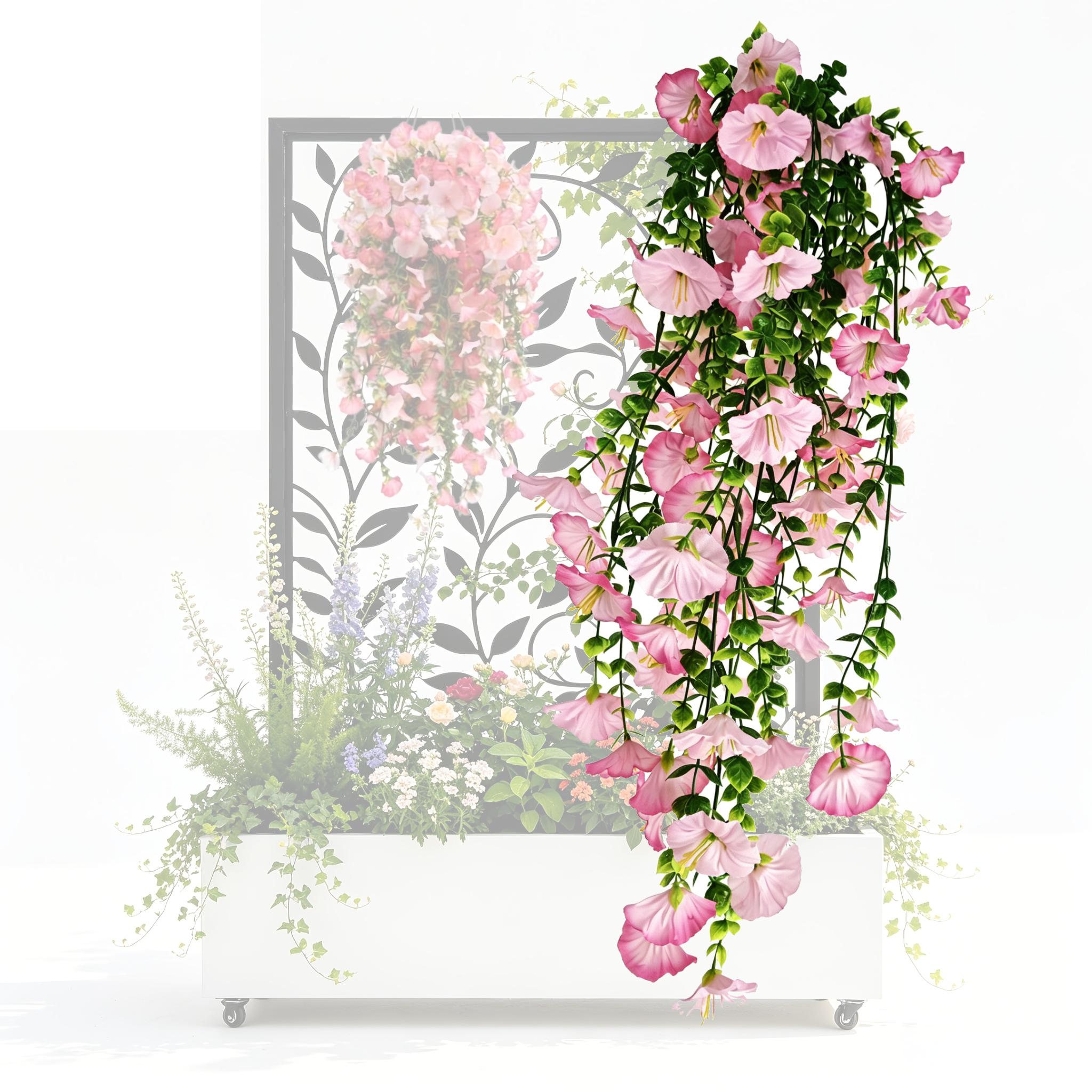 TEMU 2pcs Set Of Pink Artificial Flowers, Suitable For Indoor And Outdoor Decoration, Wedding Arrangements, Parties, Gardens, Courtyards, Offices,