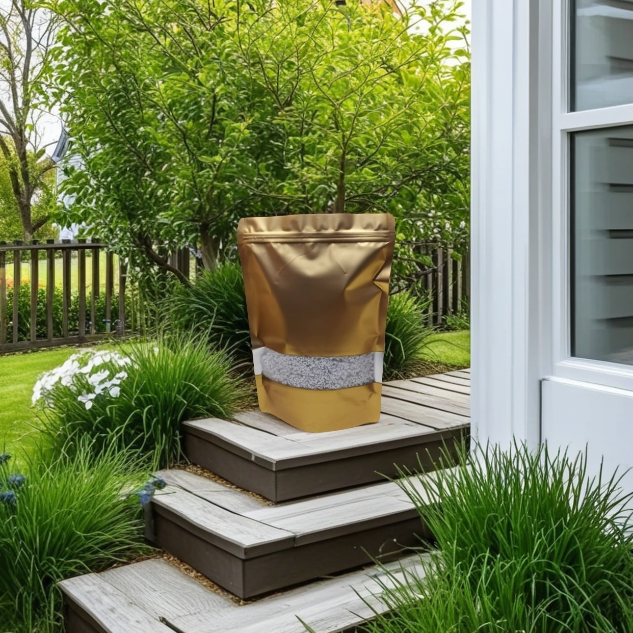 1000ml, 1-3mm Size, Golden Self-standing Packaging Grey For Potted Plants – Prevention & Breathable Drainage Layer Lightweight Ideal Succulent Cover