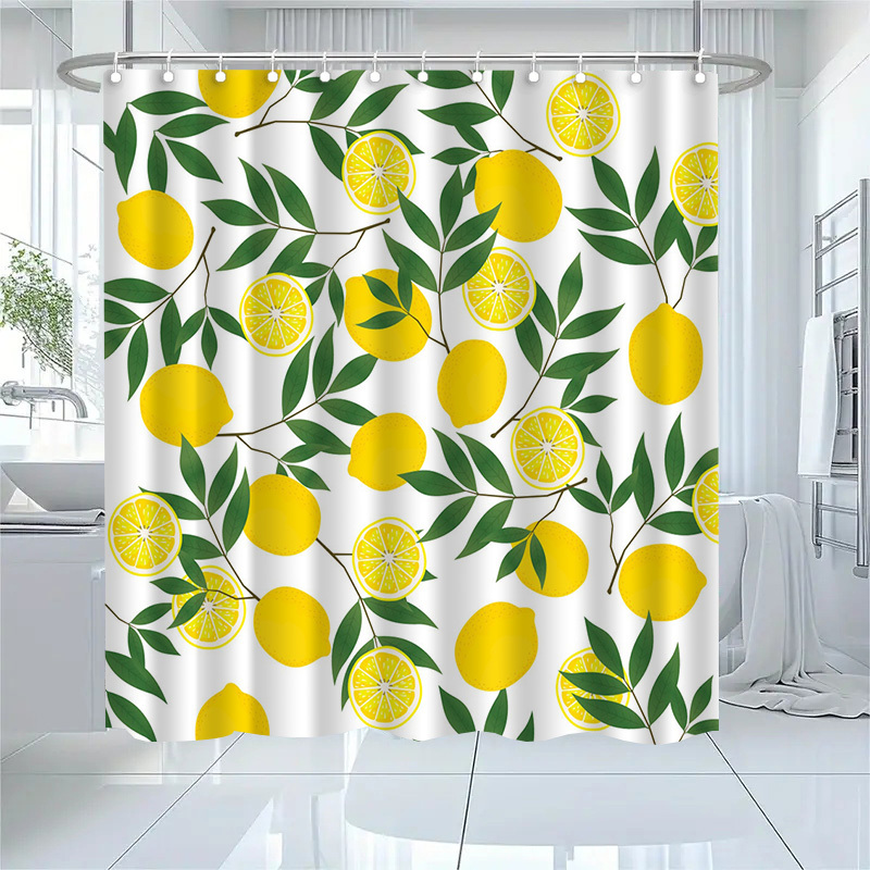 TEMU Jit1pcs Pattern Shower Curtain, High-end Elegant Bathroom Curtain Shower Curtain, Shower Curtain Home Decoration Pattern Printing, Compartment