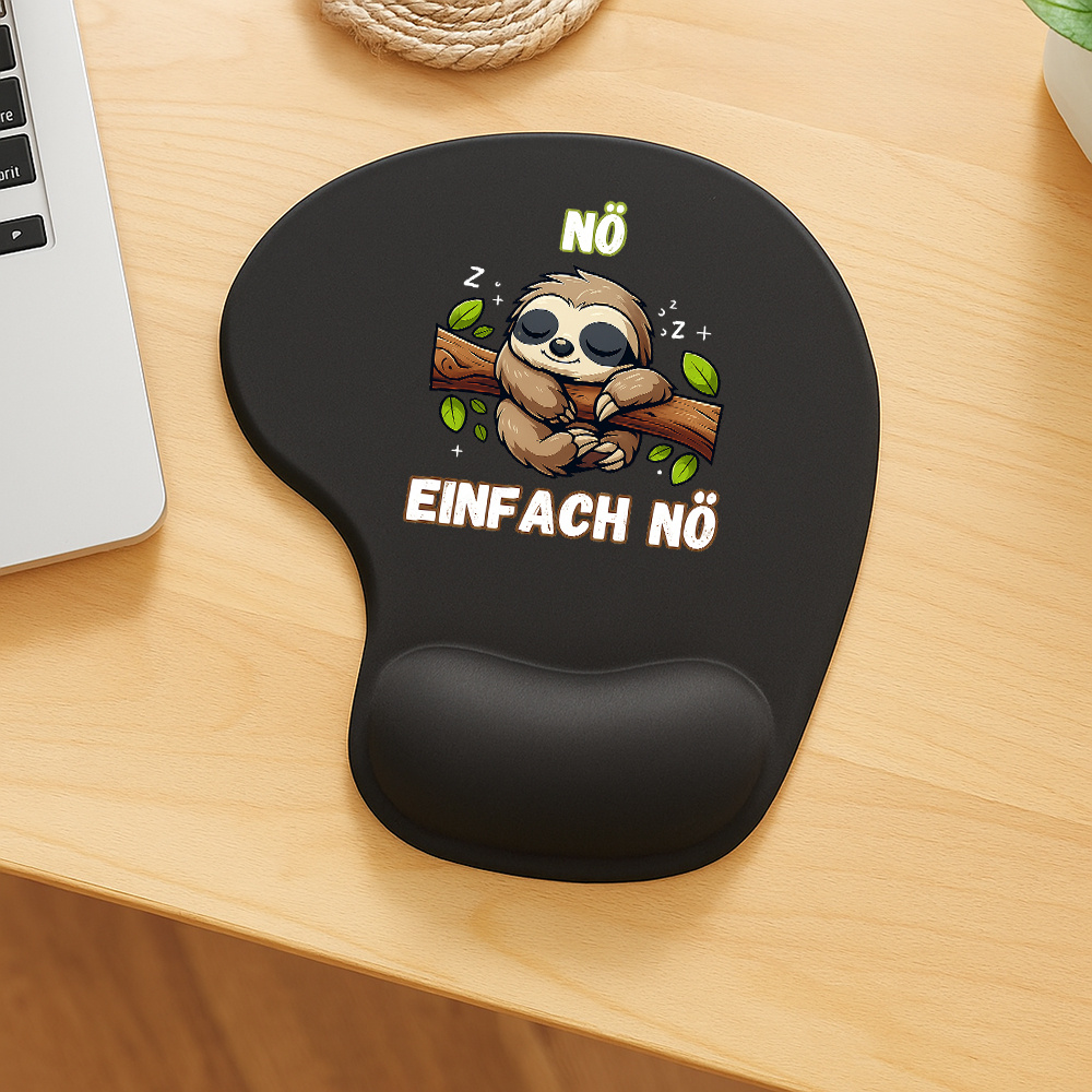 Adorable Sleeping Sloth Mouse Pad With Wrist Rest - Cute Sloth Suitable For Women, Washable Office & Gaming Accessory, Home Computer Essentials, Comfortable Computer Wrist