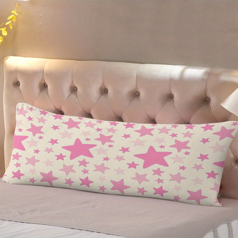 TEMU 1pc Pattern Full Body Support Pillowcase, Pillow Insert Not Included, 20x54 Inches - Double-sided, Suitable For Side, Back, And Stomach Sleepers