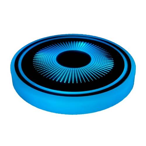 car led cup holder lights 7 color changing smart sensor ambient light non slip glow in the dark cup mat interior decoration lamp for vehicle
