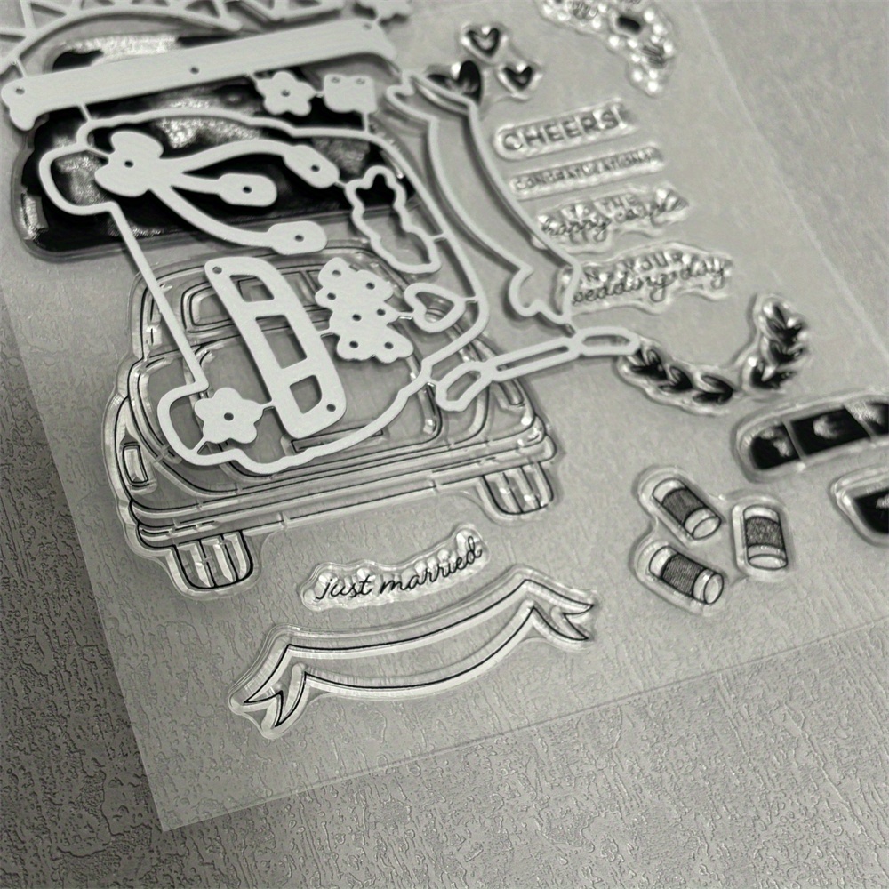

's Day Clear And Metal Cutting Dies For Diy Scrapbooking Album Decorative