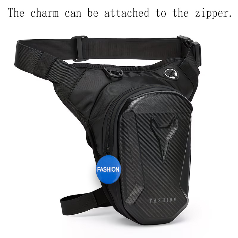 TEMU Men's Waist Bag - [1 Bag 1 Pendant] Spring And Summer Fashionable Casual Leg Bag Waist Bag, Outdoor Cycling Sports Commuting Artifact, Hands And
