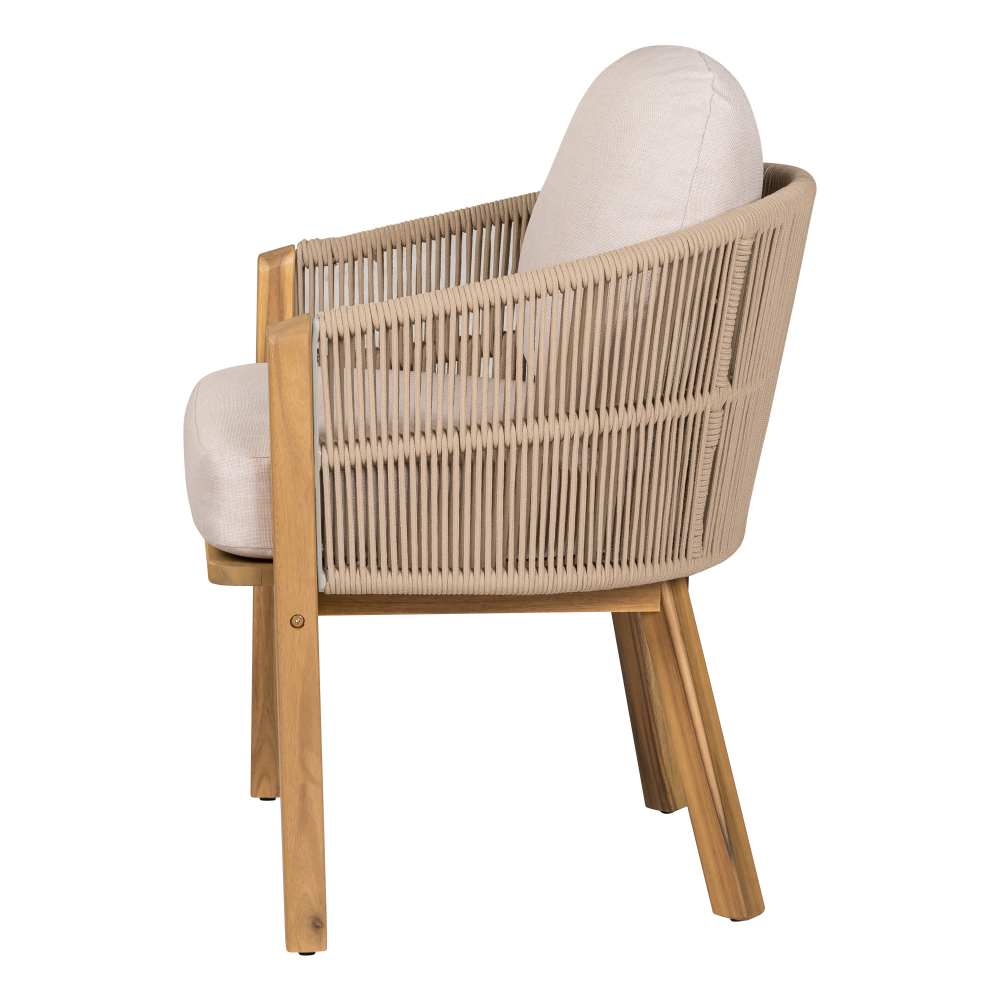 Courtyard Dining Chairs (2pcs Set) Soft Padded Seats Can Be Used As Dining Chairs Or Leisure Chairs With Detachable Cushions Suitable For Various Spatial Environments