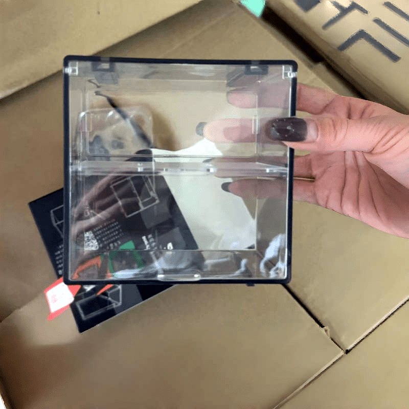 TEMU 1pc, Dual-layer Display Cases For Collectibles, Clear And Stackable Storage Box, Store Alloy Car Models, Dolls, Collectibles And Small Items,