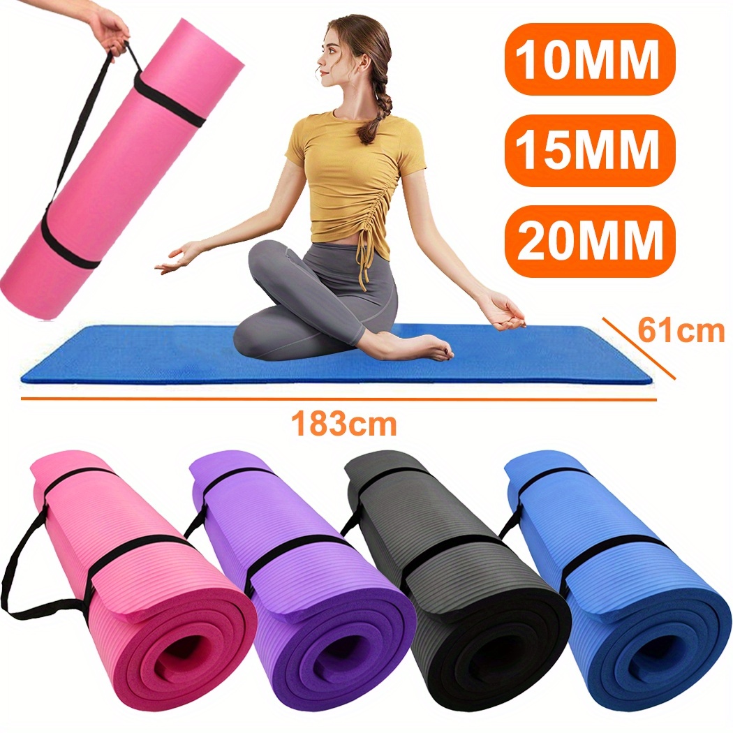 Non Slip Is Nbr Yoga Mat Safe 10/15/20MM Thick Yoga Mat Pad NBR