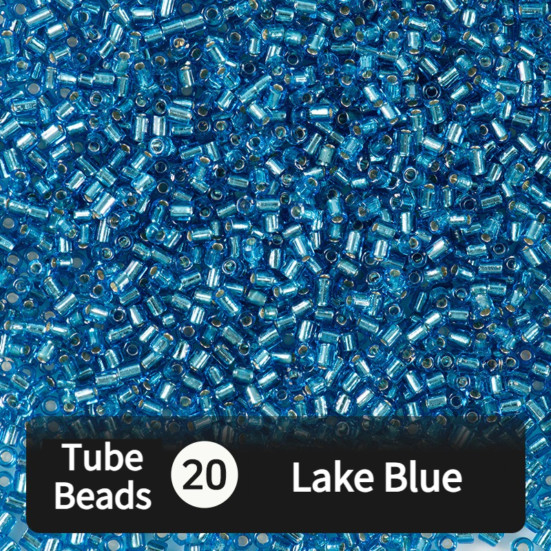 680pcs Hex-Cut Tube Beads for Beading & Jewellery Making