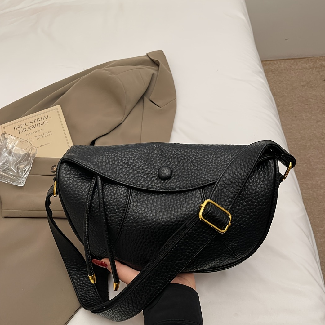 TEMU Women'-shoulder Bag With Adjustable Strap, Suitable For Work, School, And Travel. A Versatile Tote Bag With Zipper Closure, Lightweight Commuter