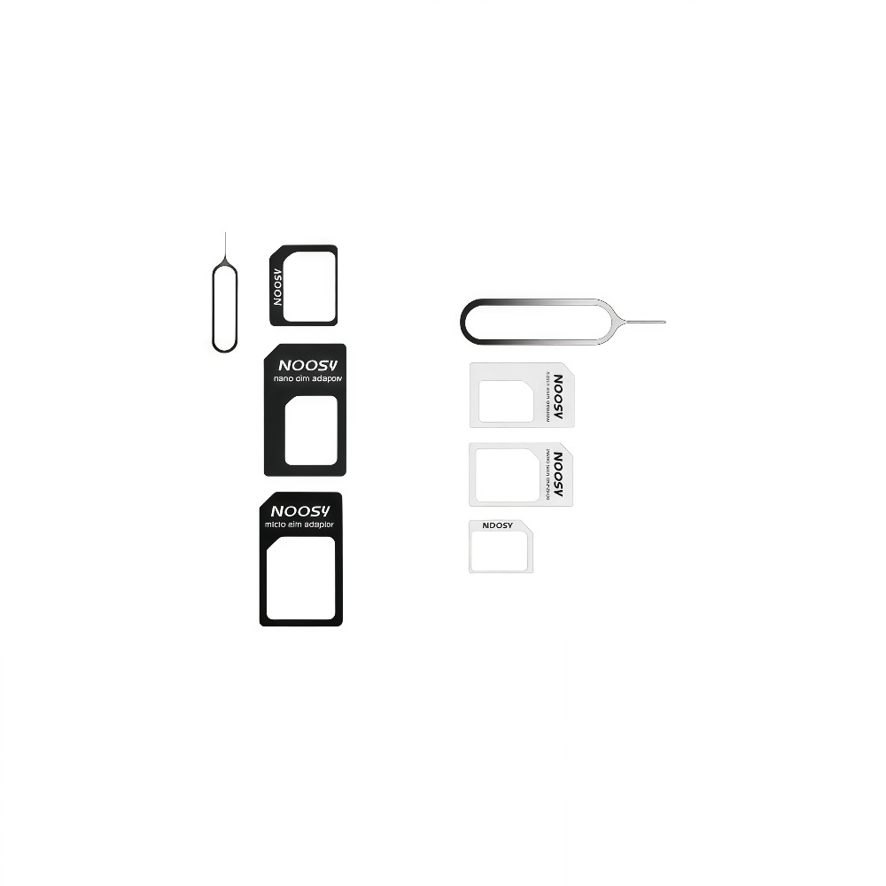TEMU 2 Sets Sim Card Adapter Kit Includes Nano Sim Adapter/micro Sim Adapter/needle/blade Storage Kit Standard 4in 1 Converter With Steel Tray Pin ()