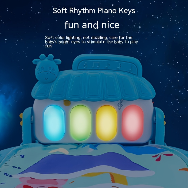 colorful play gym learning toy combo with music lights stain resistant polyester ideal for crawling halloween or christmas gift toys details 4