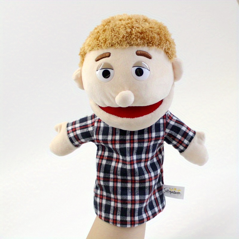 2pcs Happy Family Hand Puppet Plush Toy Rich Characters for Storytelling Fun