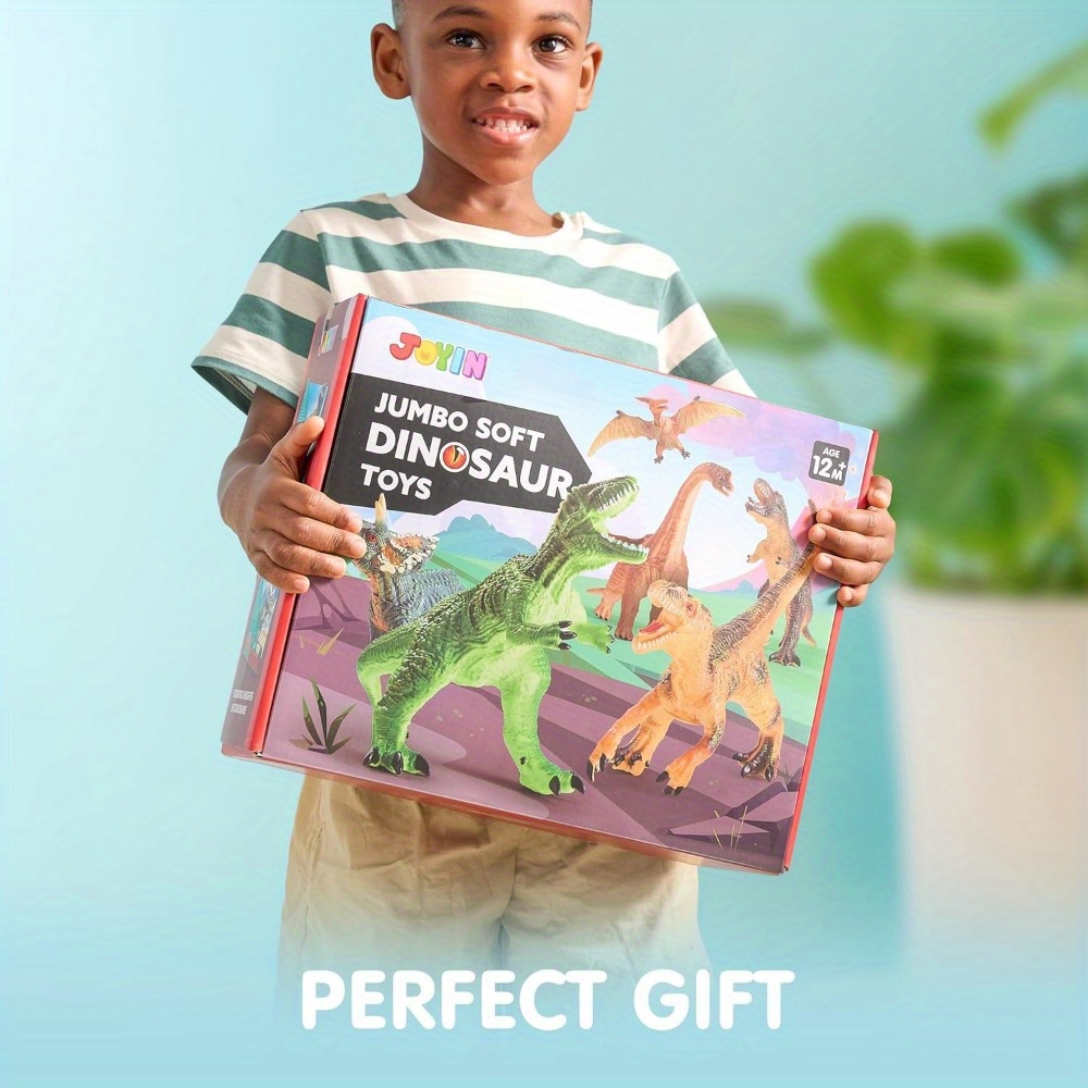 big dinosaur toys toddlers novelty gag toys 6pcs large soft Temu