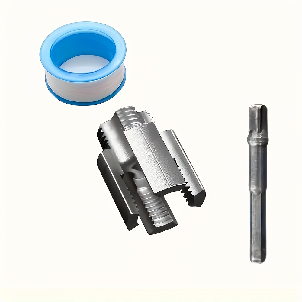 Image of 3pcs Set Of Pipe Thread Cutting Tools, Suitable For 1/ 2inch Ppr Internal And External Thread With Taps And Cutters With Taped
