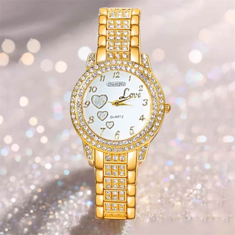 6pcs set watches for women set with 5pcs bracelet necklace earrings ring jewelry for women set elegant womens watches valentines day birthday christmas gifts for women reloj de mujer watches for women Product details 23
