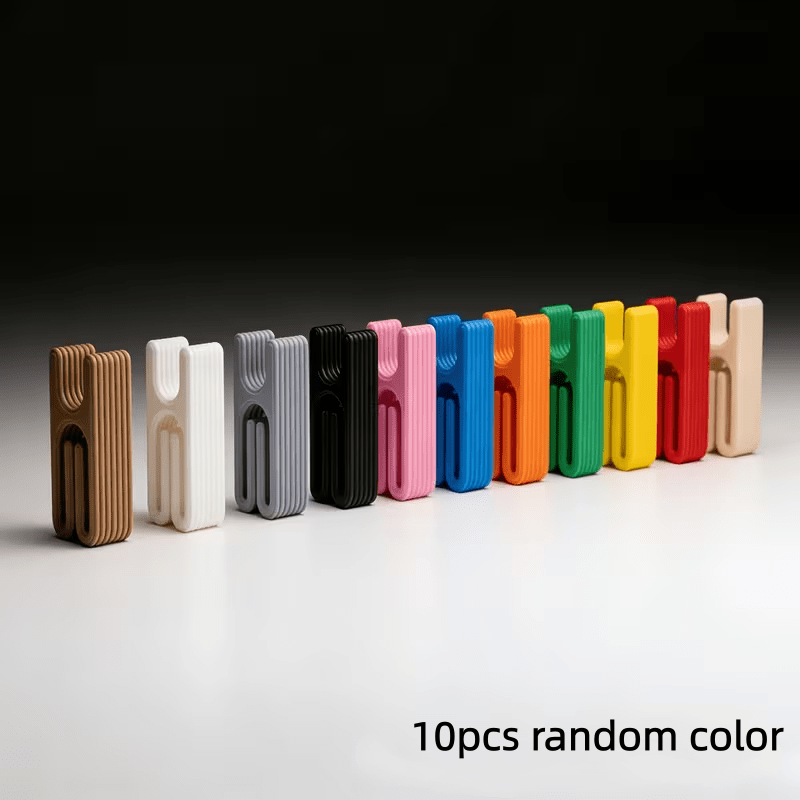 TEMU 10pcs Random Color Snack Bags Sealing Clips Food Bags Packaging Sealing Clips Lightweight Durable, Kitchen Gadgets Light And Convenient For Home