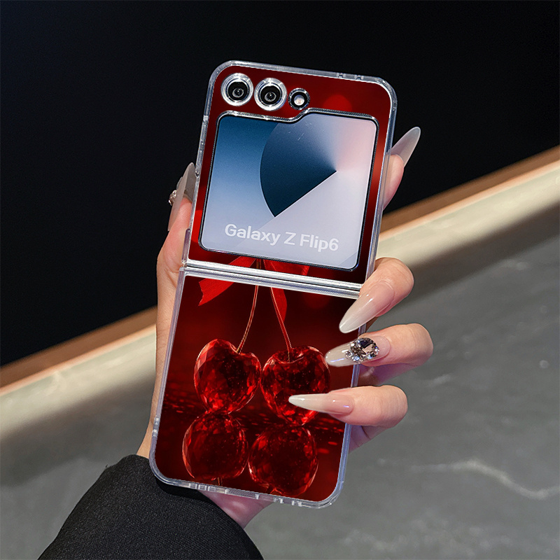 TEMU Phone Case - 1pc, Valentine's Day Gift, Bow 2d Pattern, For , Motorola Folding Phone Case, And Other Flip Lens Protective Cases, For Flip 7, 6,