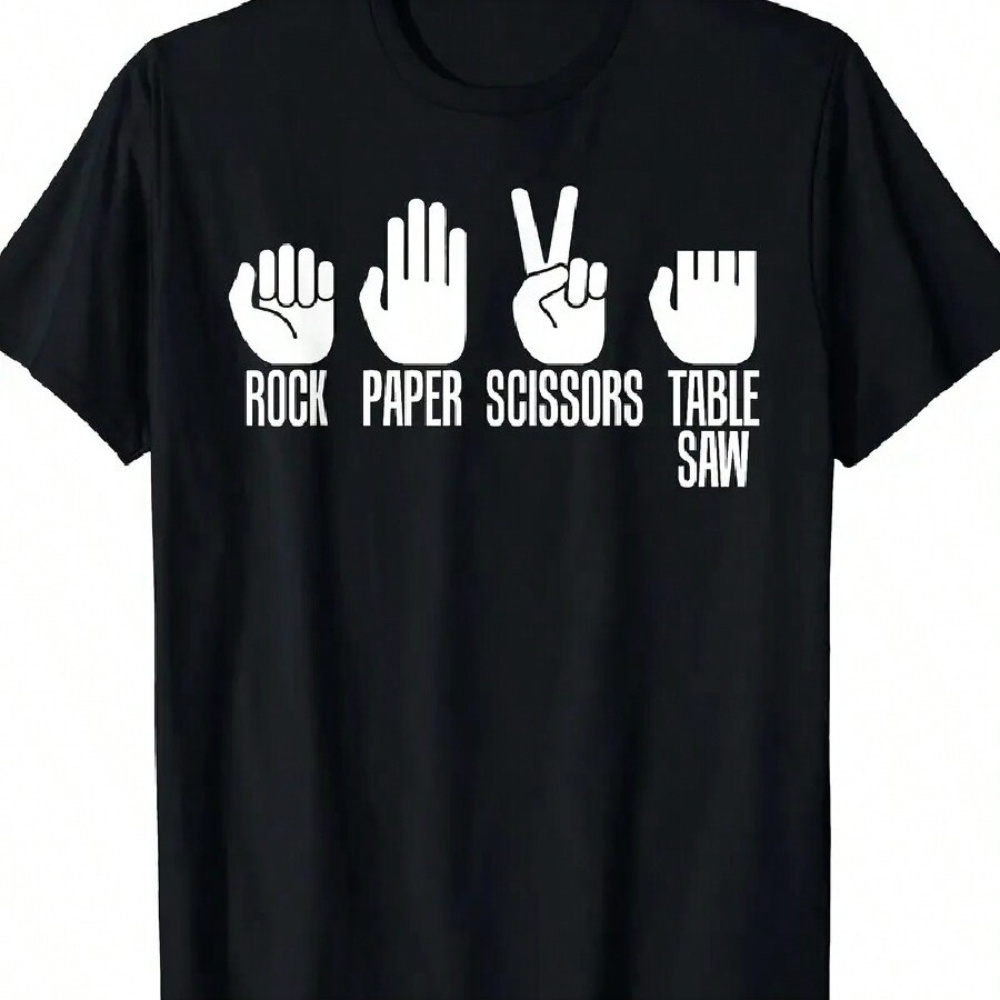 

Shirt Rock Paper Scissor Table Saw Fathers Day T-shirt - 220g