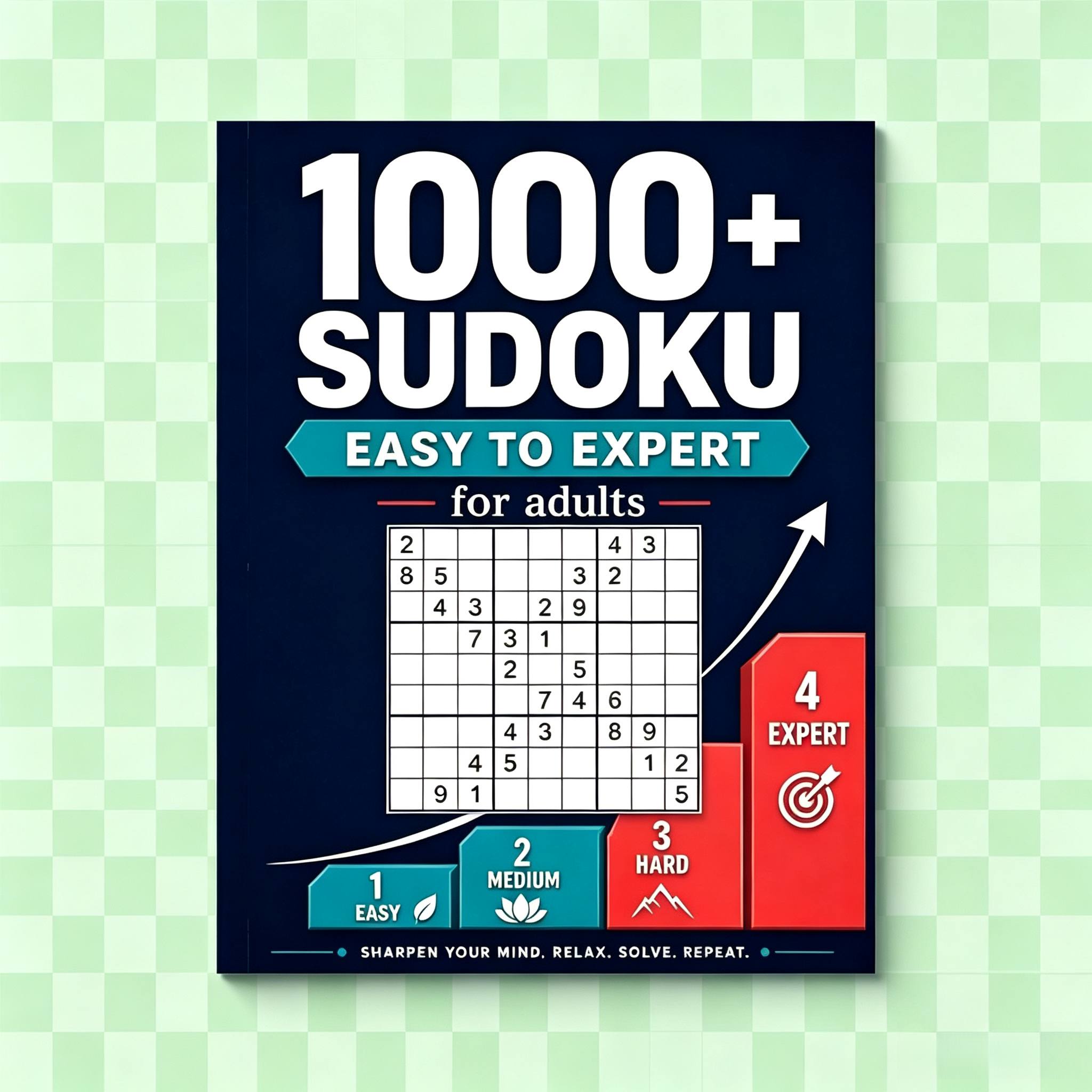 Easy-to-play Solitaire Game for Seniors, Brain-training Puzzle Book
