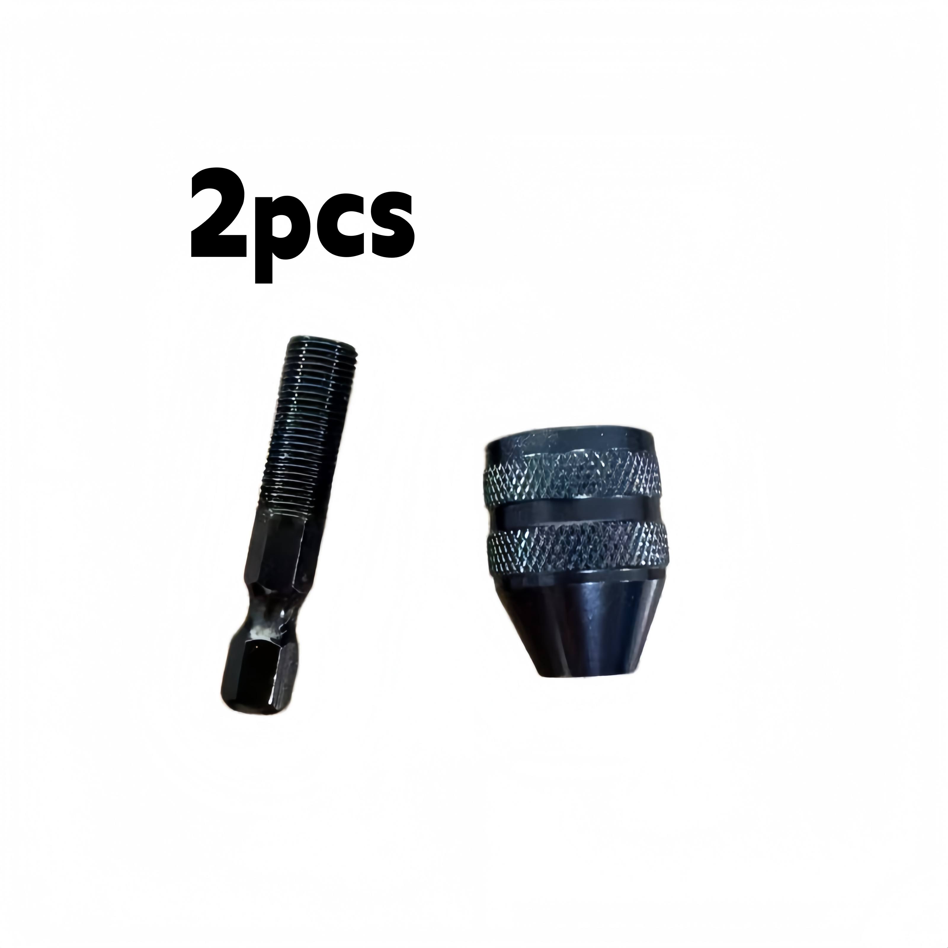 TEMU Lot de 2/1 jeu d'adaptateurs de mèche à changement rapide - Porte-mèche clé avec queue hexagonale de 1/4", compatible avec les perceuses et les