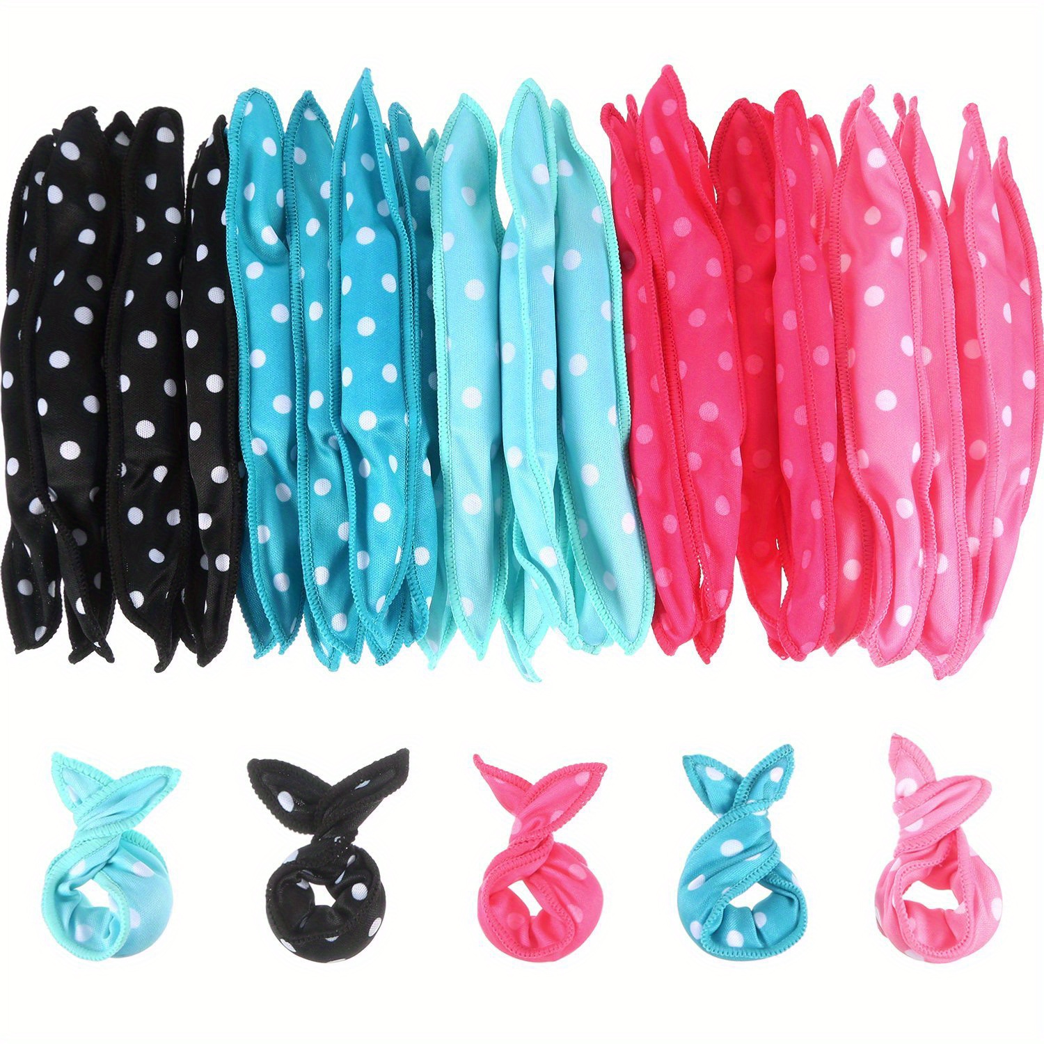 30pcs Large Soft Foam Curlers - Overnight Heatless Pillow Rollers For Hair Styling, Suitable For Long & Short Hair Types