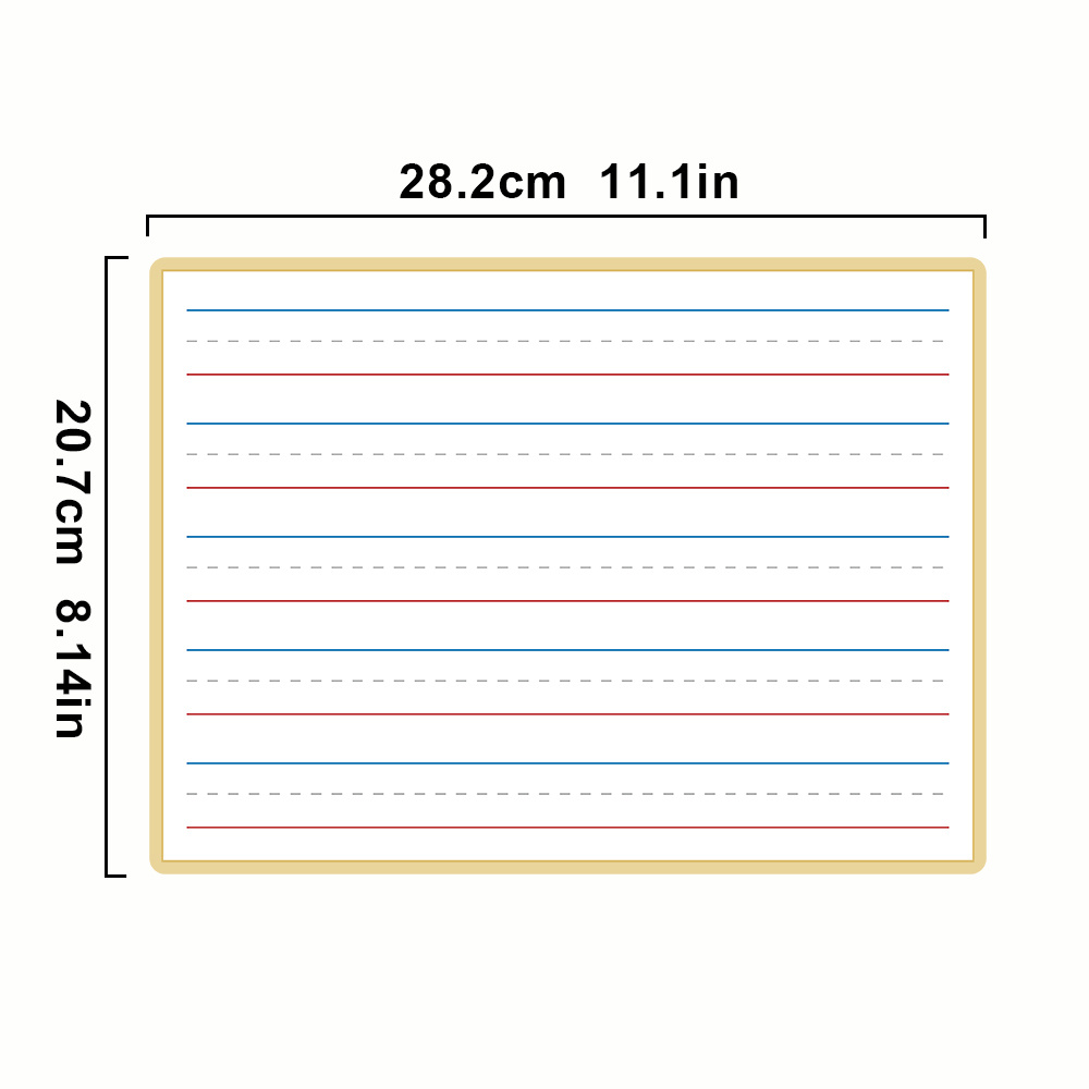 10 Pack Double-Sided Whiteboard Dry Erase Boards for Kids