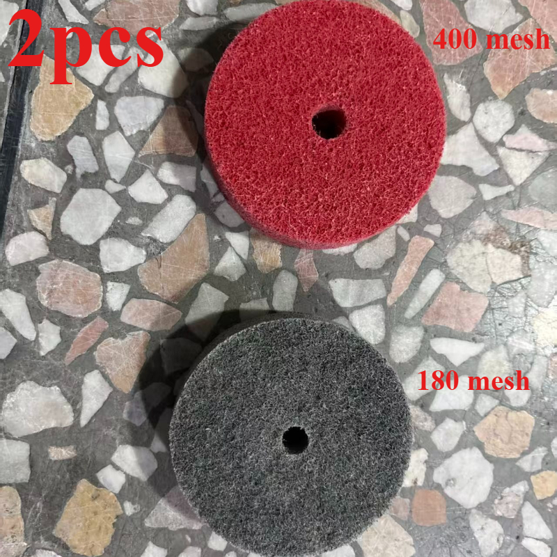 Image of 2pcs Set Of Grinding And Polishing Wheels, 180 Grit/400 Grit, Suitable For Grinding And Polishing, A Grinding Wheel Set For Household Diy Use