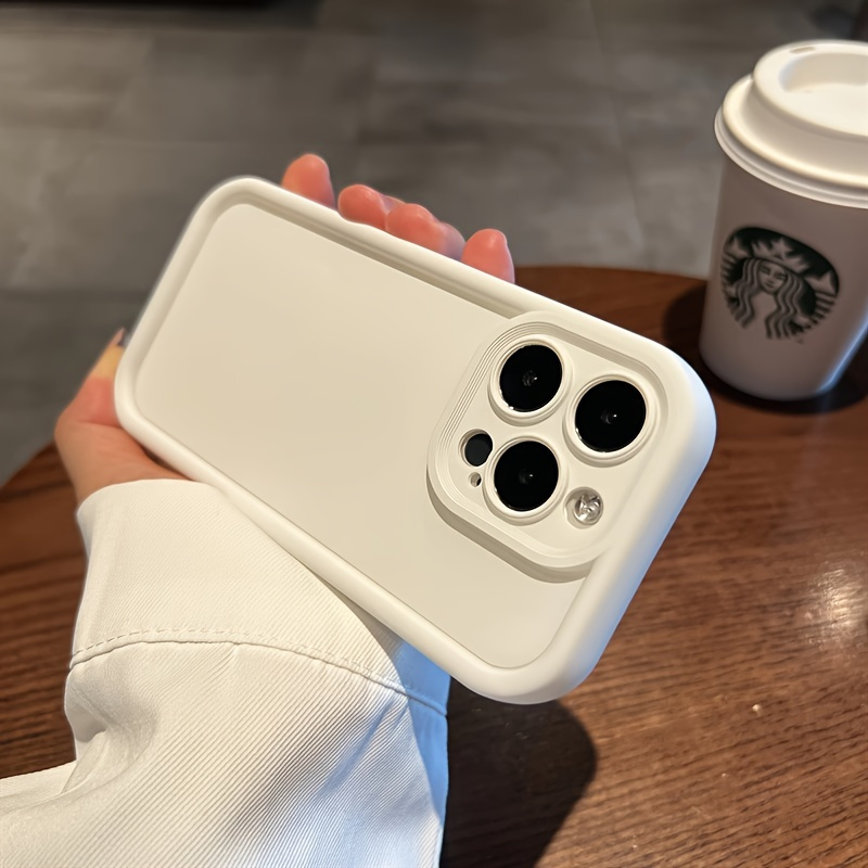 Minimalist Solid Color Full Protection Shockproof Apple Phone Case, Compatible with for iphone 16/15/14/13/12 Pro/Plus/Pro Max/XS Max/X/XS, Stylish Durable with High