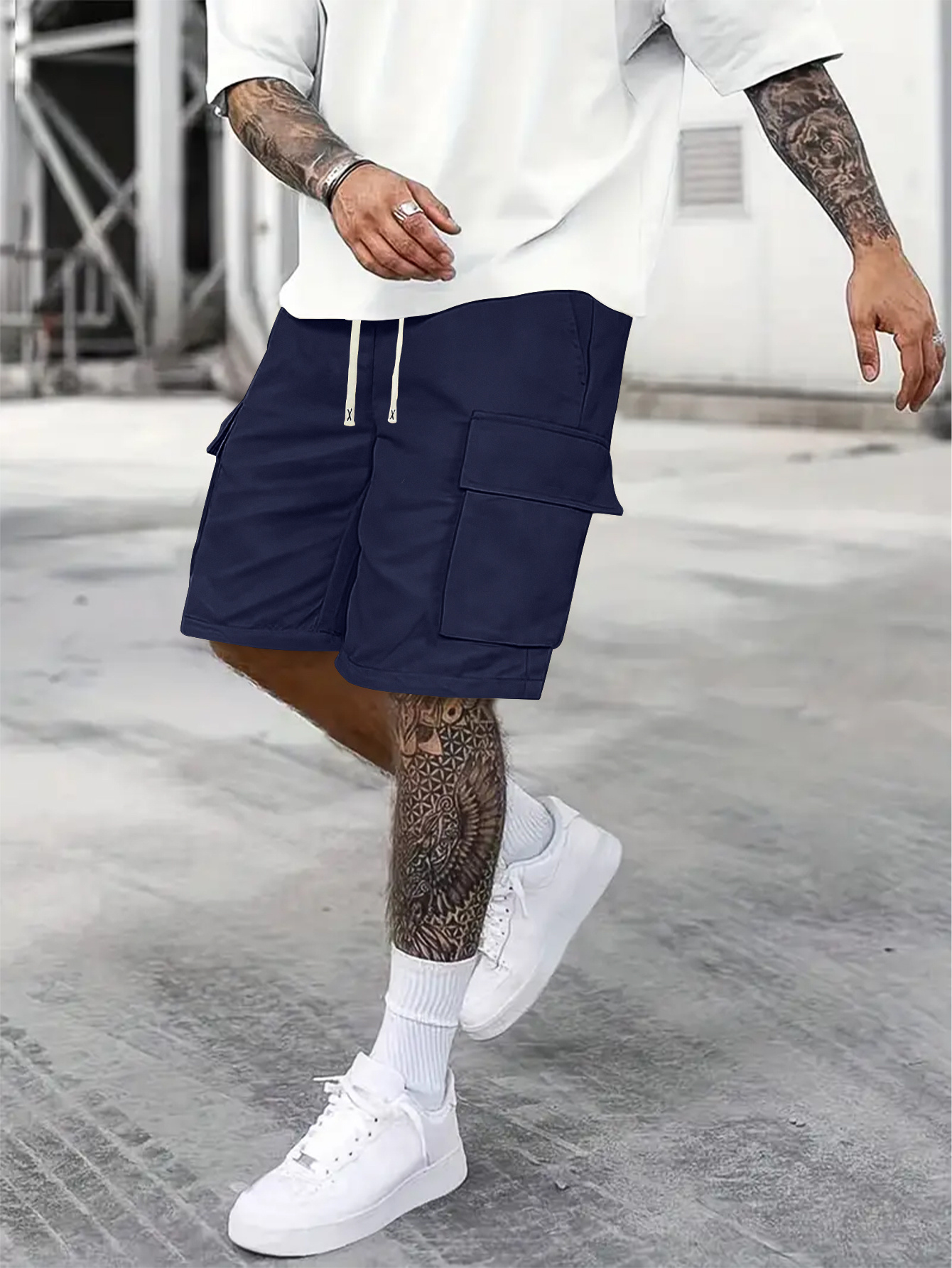 Bermuda Cargo Moda Hombre Short Par Shorts Cargo Hombre